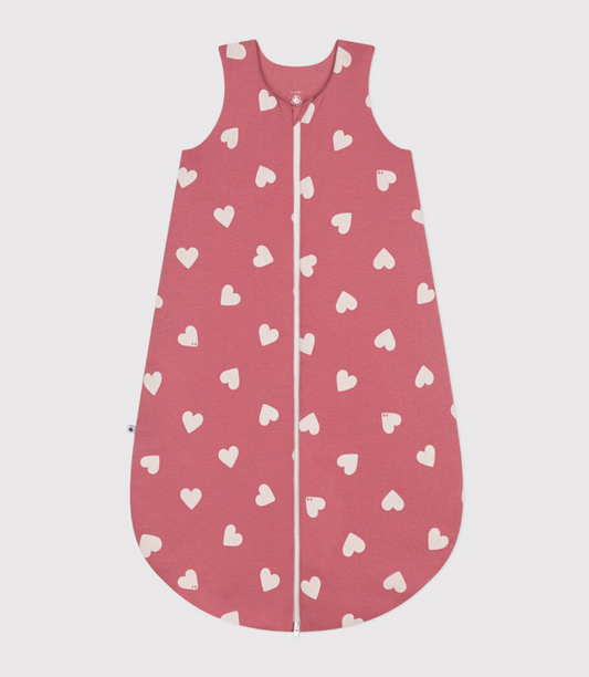 Pink Heart Sleep Bag - Petit Bateau FW24