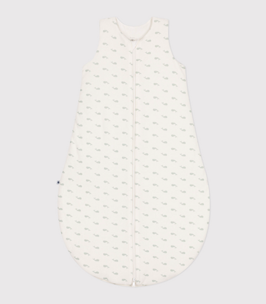 Mint Whales Sleep Bag - Petit Bateau FW24