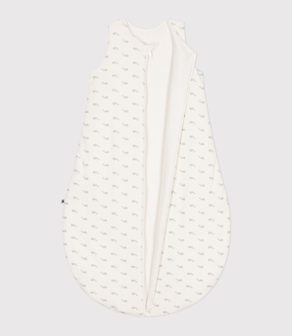 Mint Whales Sleep Bag - Petit Bateau FW24