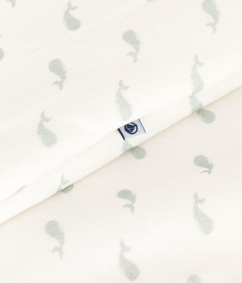 Mint Whales Sleep Bag - Petit Bateau FW24