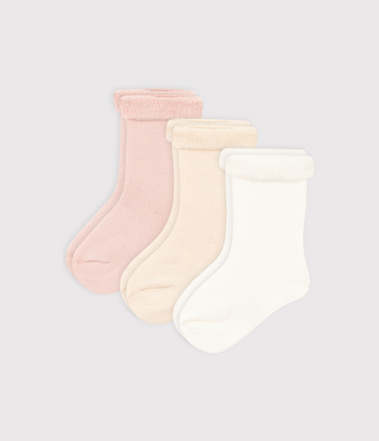 3-Pack Knit Socks - Petit Bateau FW24