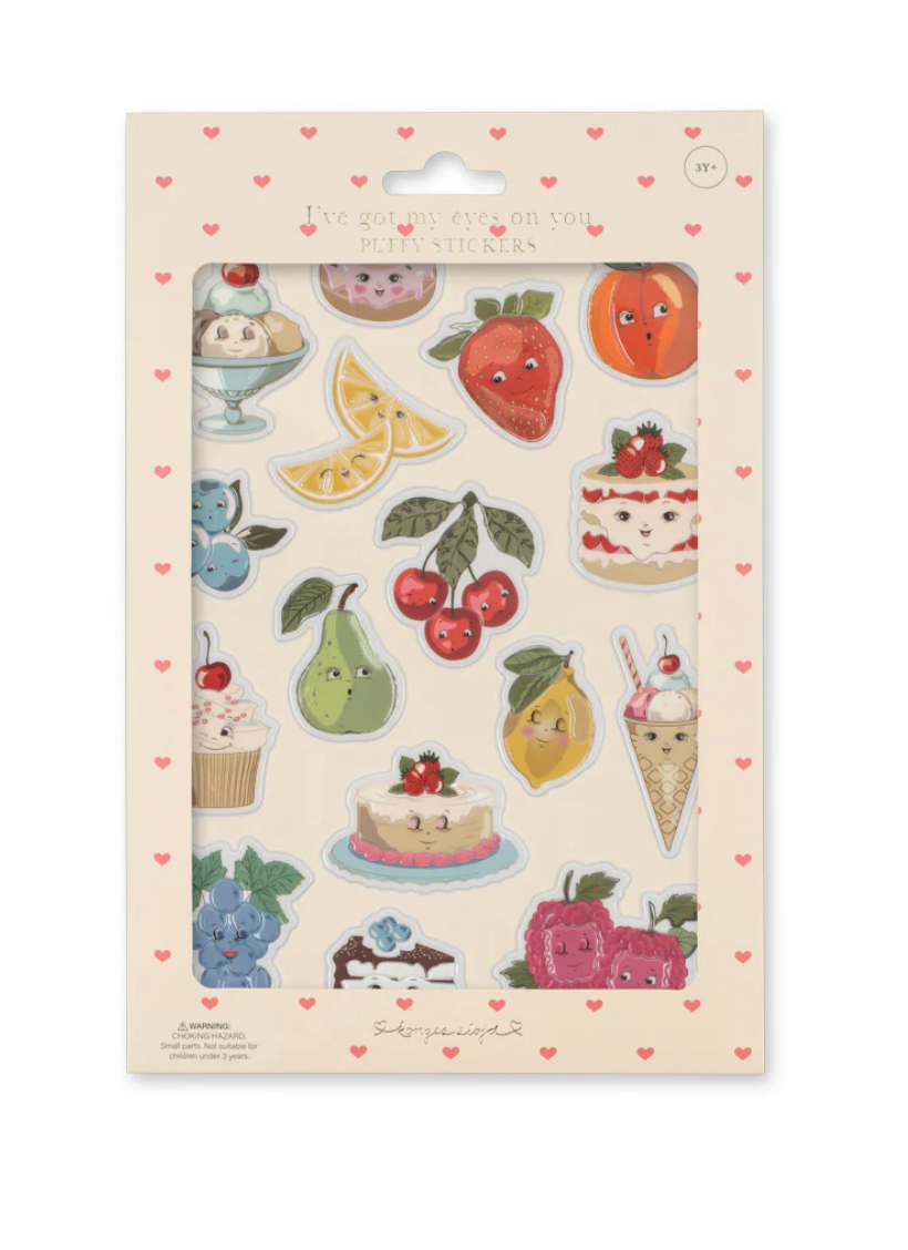 Fruit Puffy Stickers-Konges Slojd