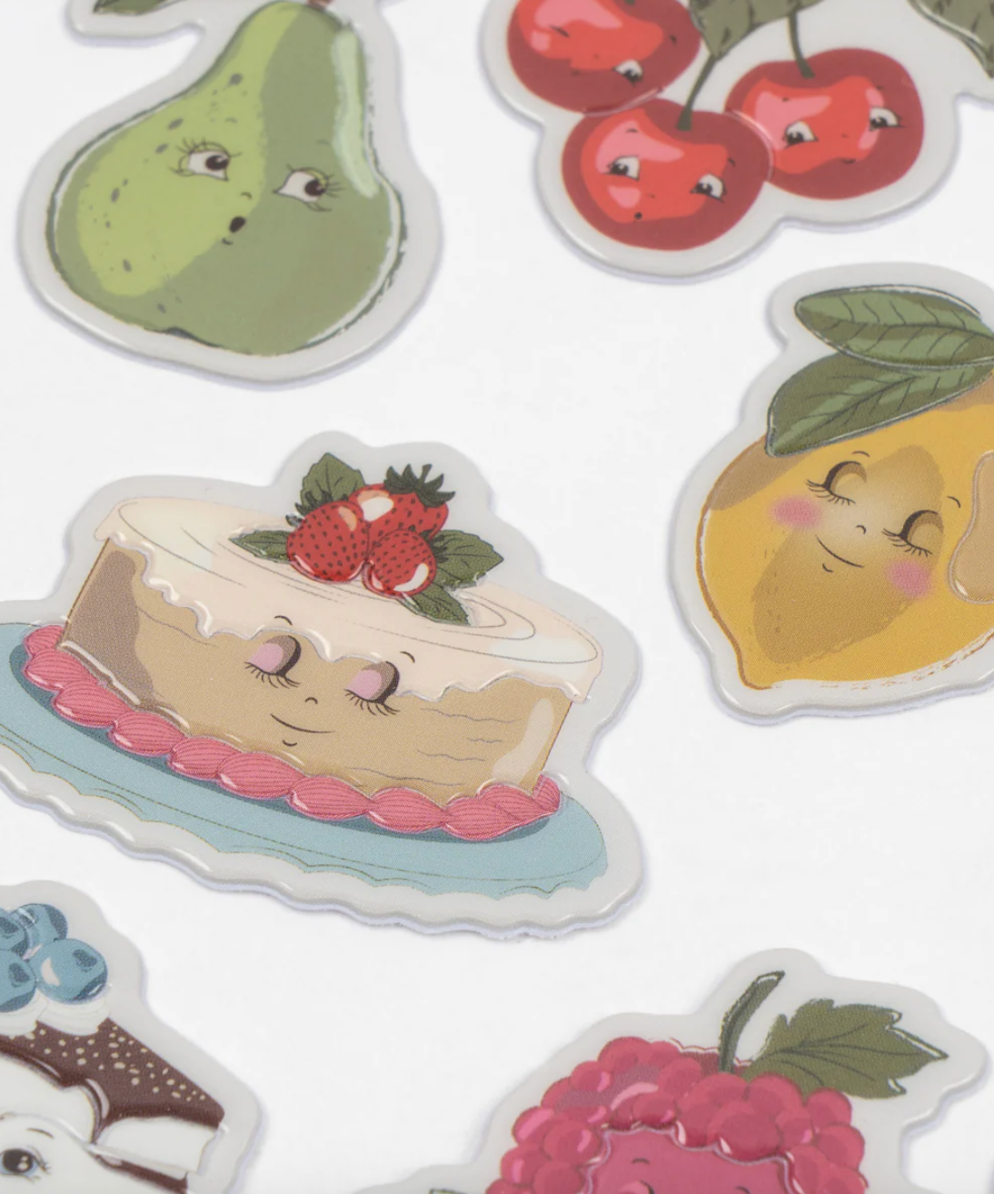 Fruit Puffy Stickers-Konges Slojd