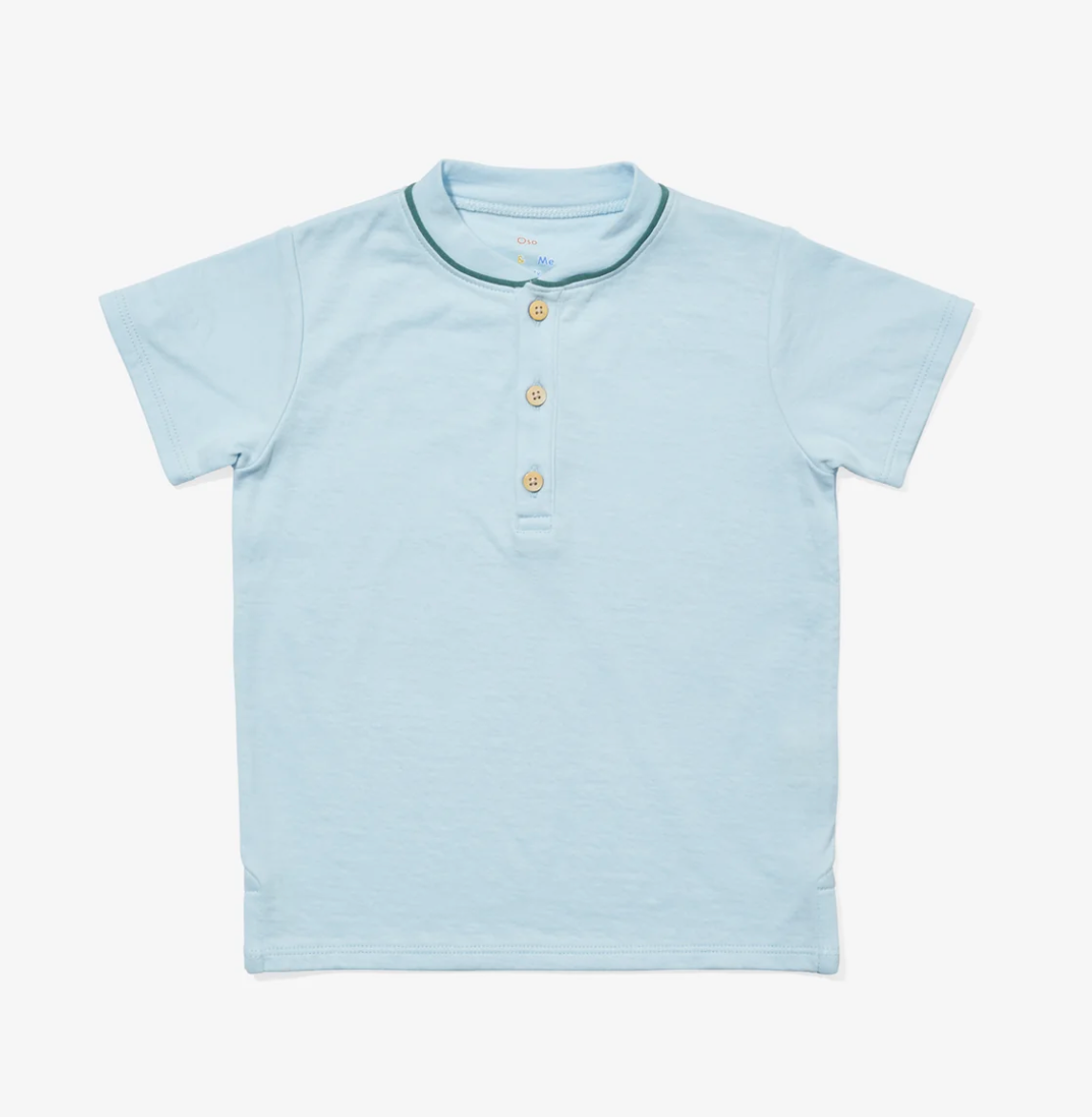 Thames 3 Button Tee Shirt - Oso & Me SP26