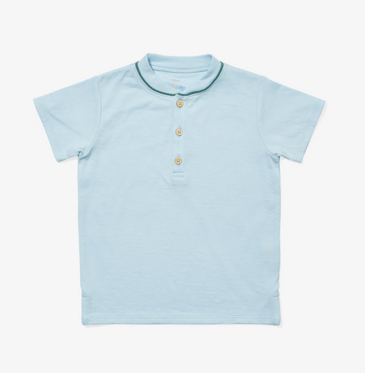 Thames 3 Button Tee Shirt - Oso & Me SP26