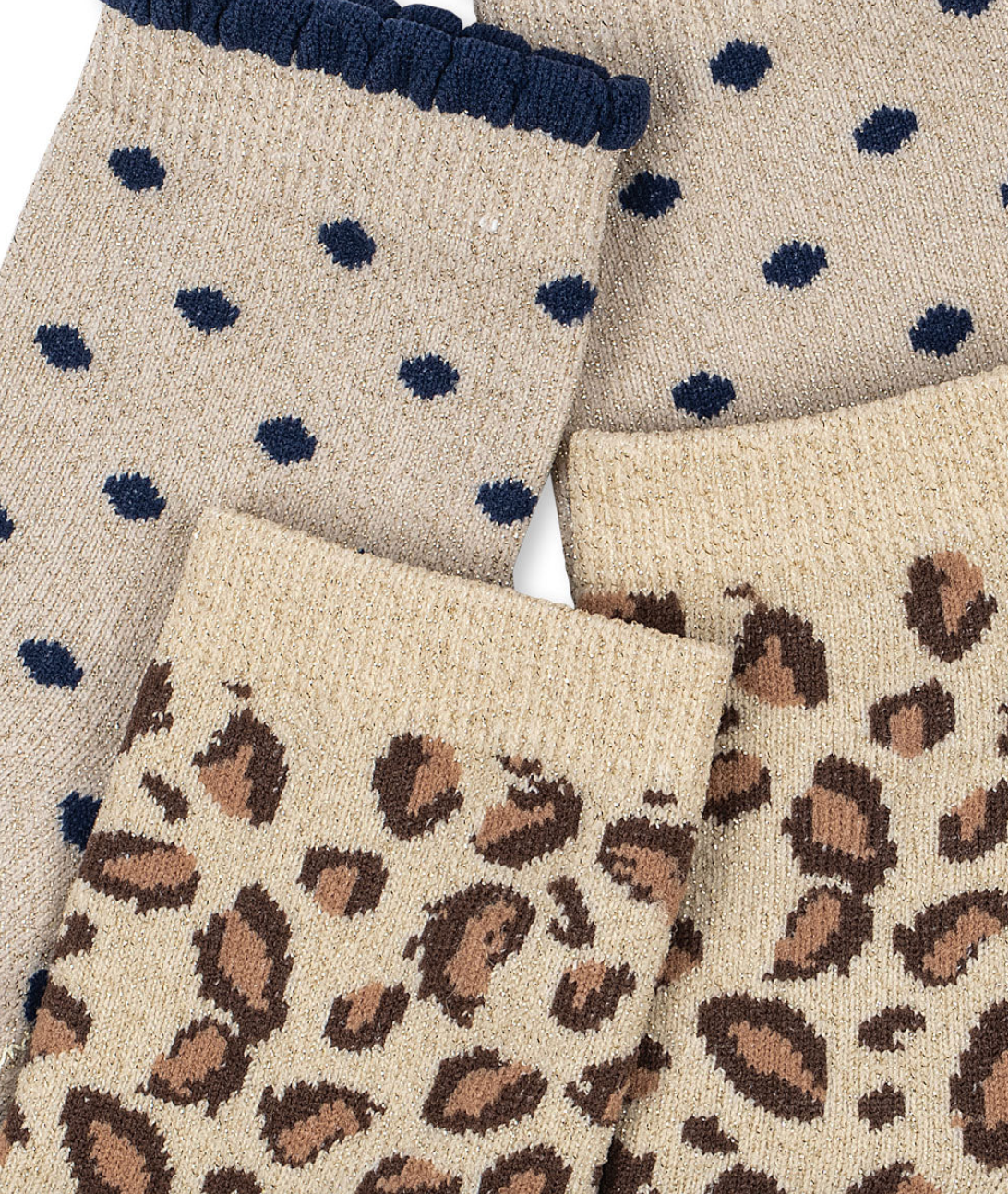 2pk Leopard/Dot Sock -Konges Slojd