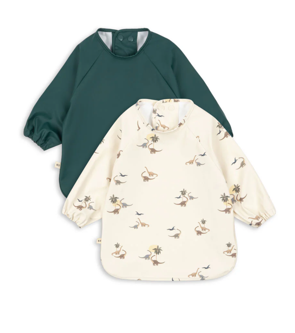 2pk Long-Sleeved Dinner Bib -Konges Slojd