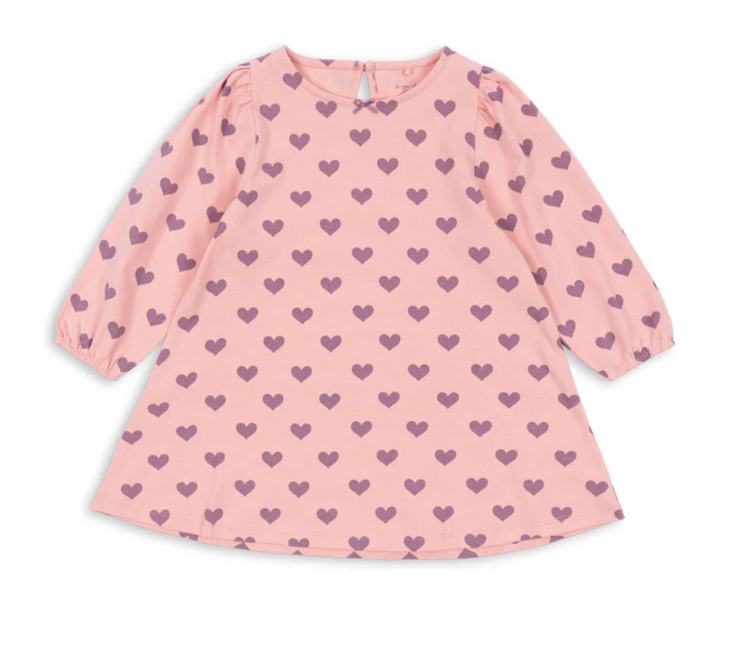Drey Heart LS Tee Dress - Konges Slojd FW25