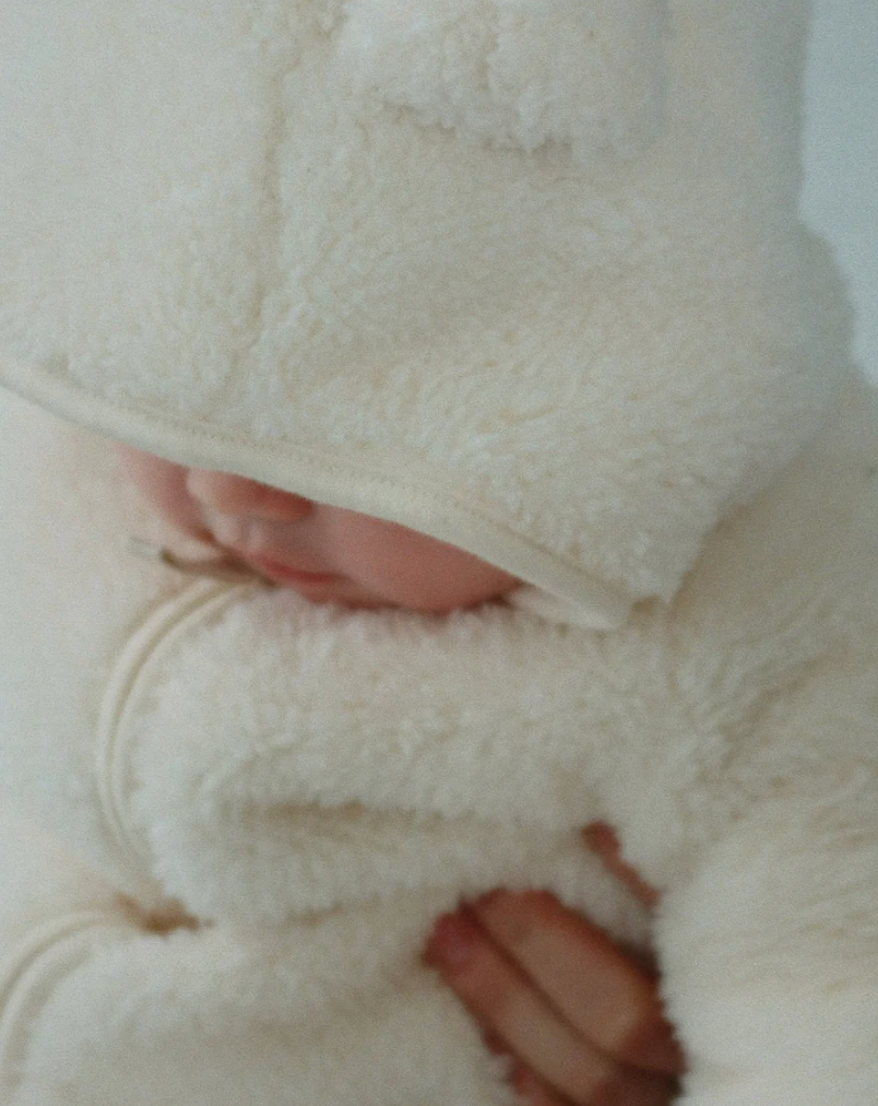 Fluffy Romper w Hood-Konges Slojd FW25