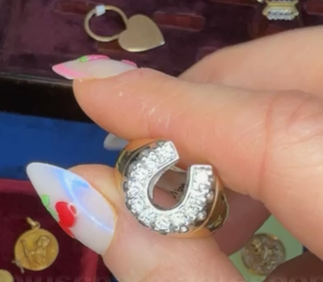 Vintage Diamond Horseshoe Ring