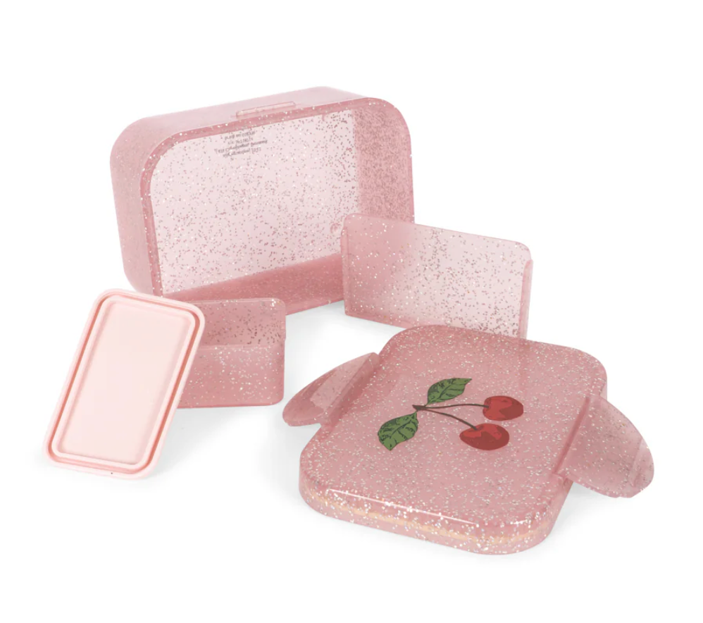 Cherry Glitter Lunch Box-Konges Slojd