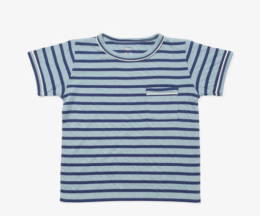 Willie Striped Pocket Tee Shirt - Oso & Me SP26