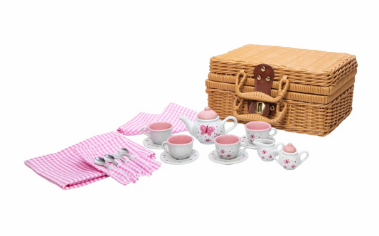 Butterfly tea set basket - Schylling