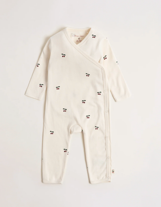 Cherry Wrap Romper -Konges Slojd