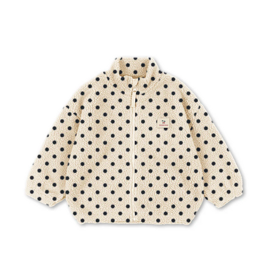 Jody Cherry Embroidery Teddy Fleece Jacket - Konges Slojd