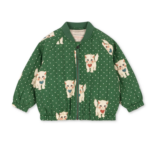 Juno Kitty Print Bomber Jacket - Konges Slojd