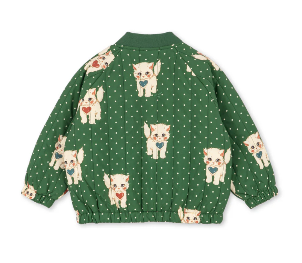 Juno Kitty Print Bomber Jacket - Konges Slojd