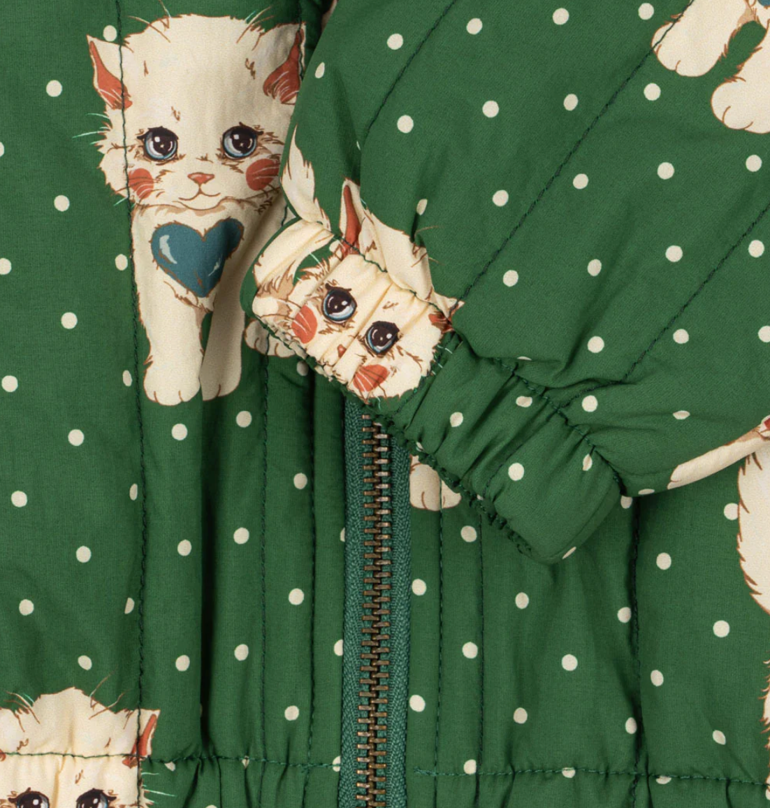 Juno Kitty Print Bomber Jacket - Konges Slojd