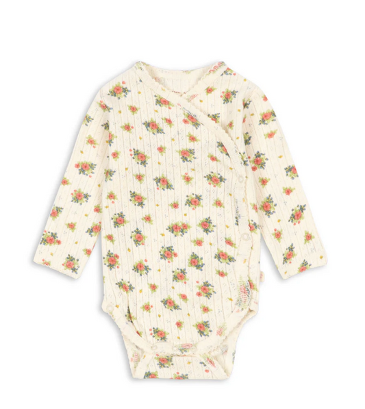 Minnie Pointelle Rosette Body - Konges Slojd FW26