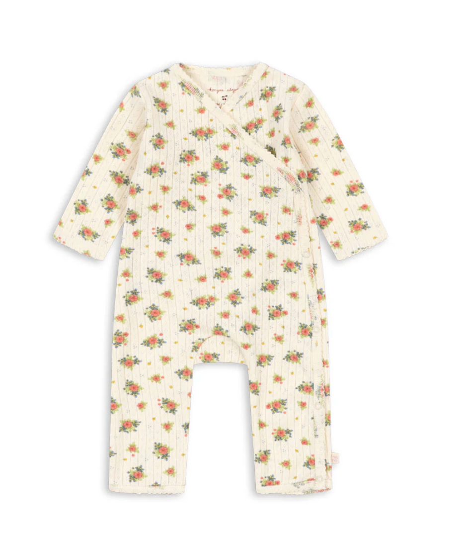 Minnie Pointelle Rosette Onesie - Konges Slojd FW26