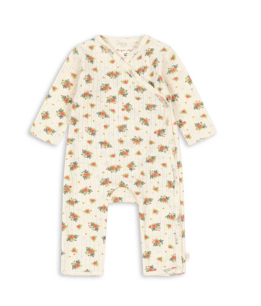 Minnie Pointelle Rosette Onesie - Konges Slojd FW26