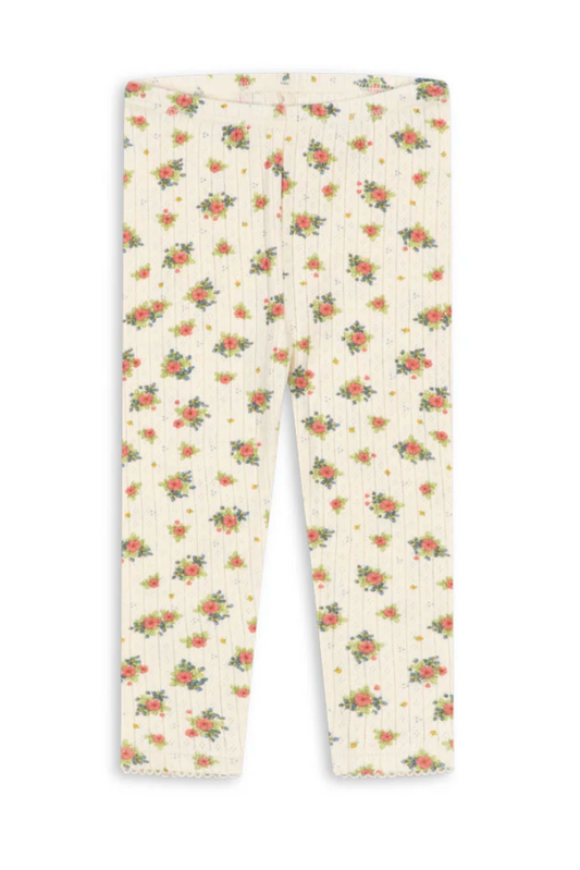 Minnie Pointelle Rosetto Legging - Konges Slojd FW26