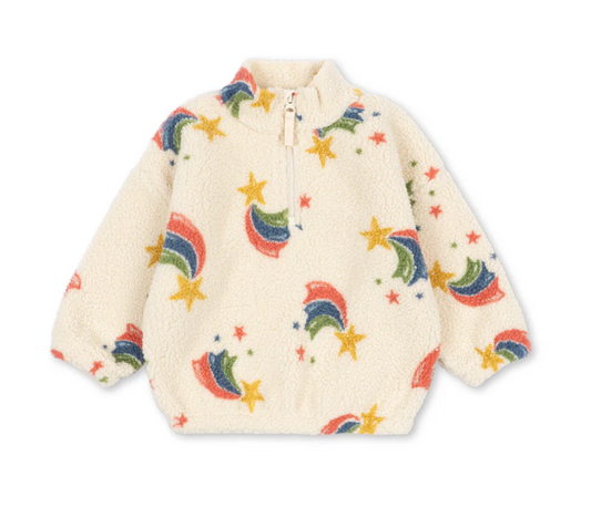 Jody Rainbow Star Fleece Half Zip- Konges Slojd FW26
