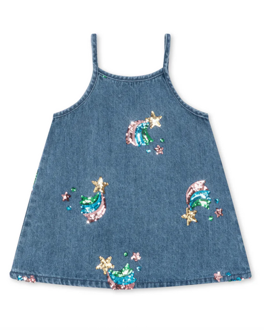 Magot Sequin Denim Dress - Konges Slojd FW26