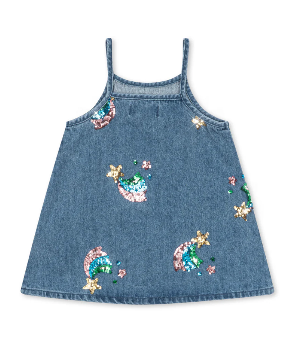 Magot Sequin Denim Dress - Konges Slojd FW26