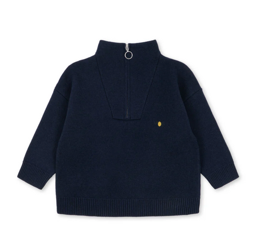 Mano Cotton Half Zip Sweater - Konges Slojd FW26