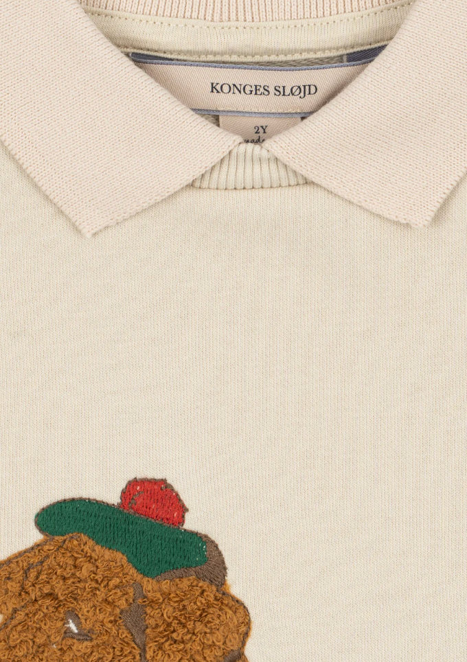 Spotty Dog Polo Sweatshirt-Konges Slojd FW26
