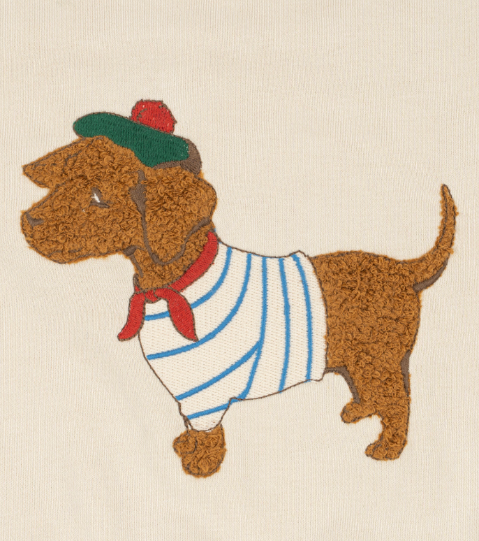 Spotty Dog Polo Sweatshirt-Konges Slojd FW26