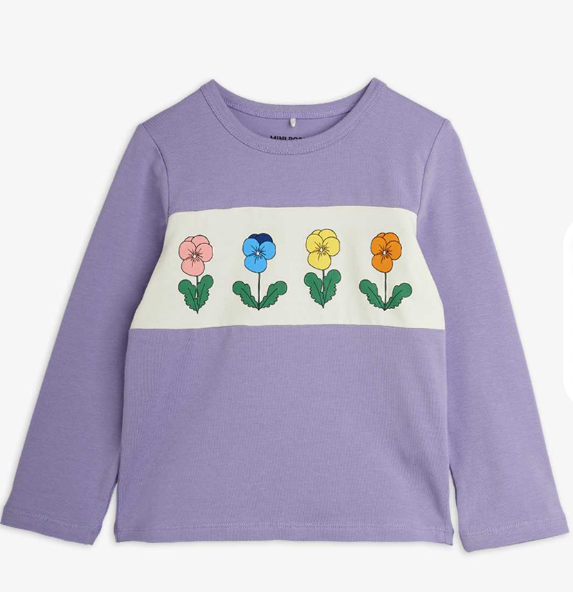 Violas Panel LS Top-Mini Rodini FW26