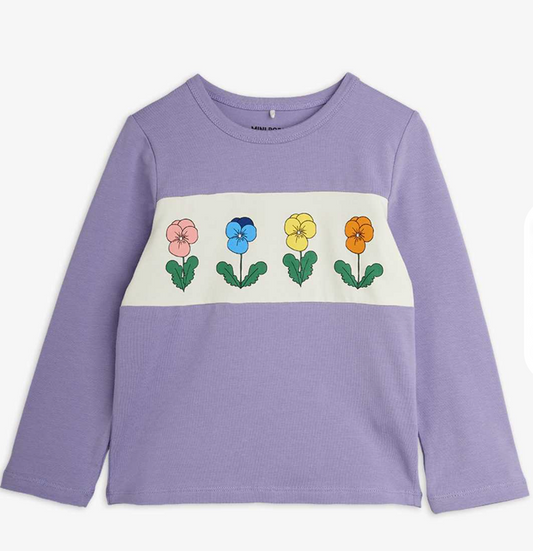 Violas Panel LS Top-Mini Rodini FW26
