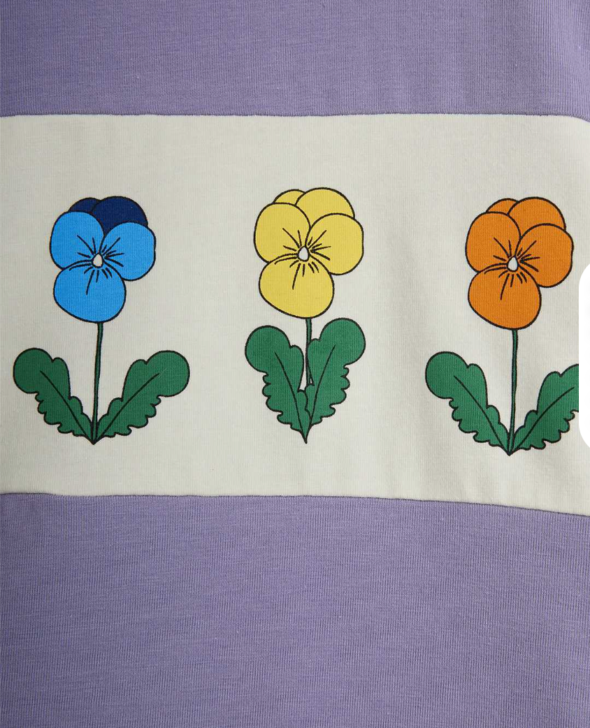 Violas Panel LS Top-Mini Rodini FW26