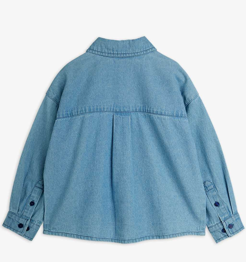 Denim Skunk Shirt-Mini Rodini FW26