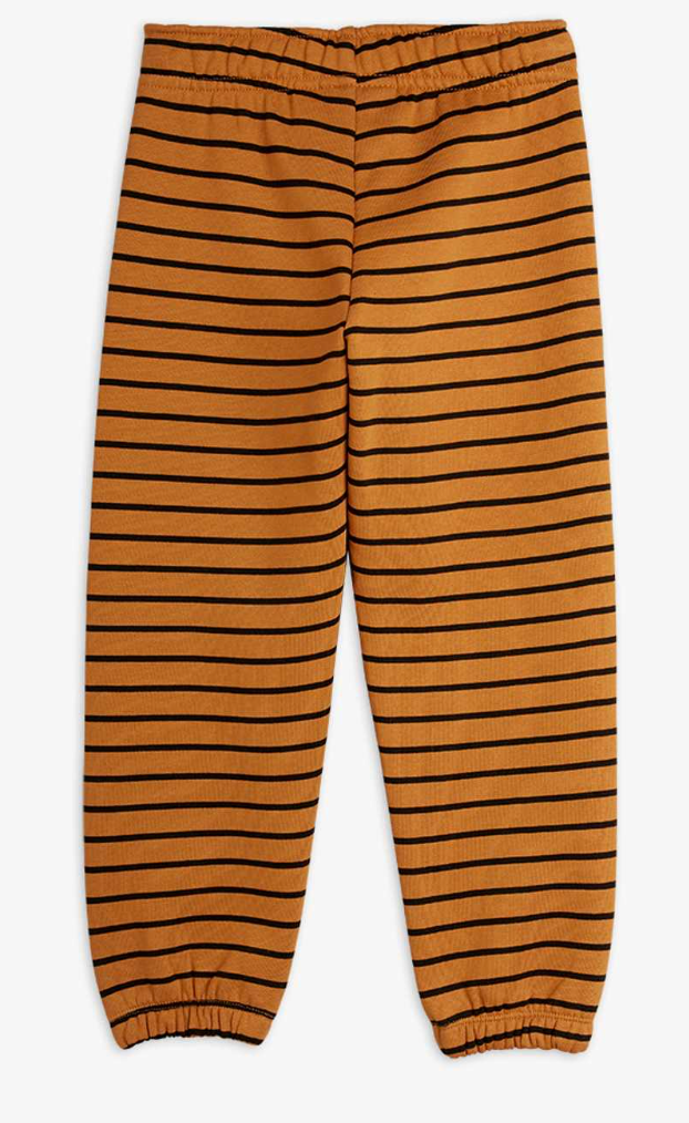 Brown Striped Sweatpant-Mini Rodini FW26
