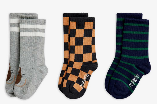 Chess Check Sock -Mini Rodini FW26
