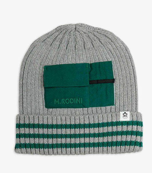 Knit Rib Fold Up Hat -Mini Rodini FW26