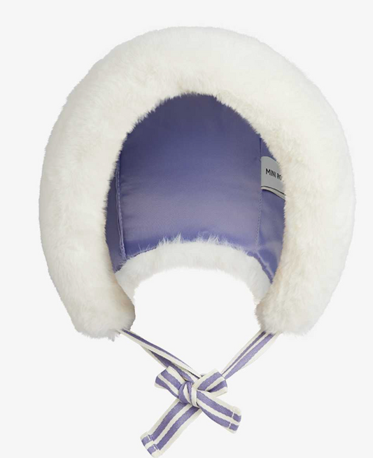 Faux Fur Fold Up Hat -Mini Rodini FW26