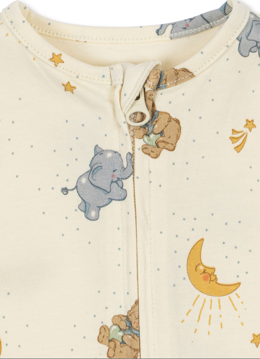 Cucciolo Nursery Print Zip Romper -Konges Slojd FW26
