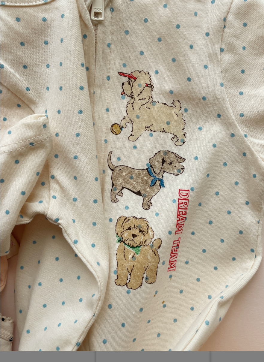 Gio Dot Dog Zip Romper -Konges Slojd FW26