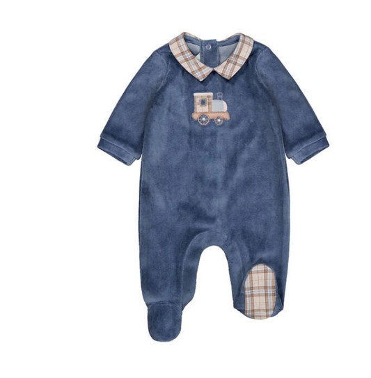 Train Velour Footie- Mayoral FW26