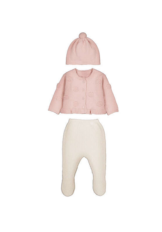 3pc Knit Tufted Flower- Mayoral FW26