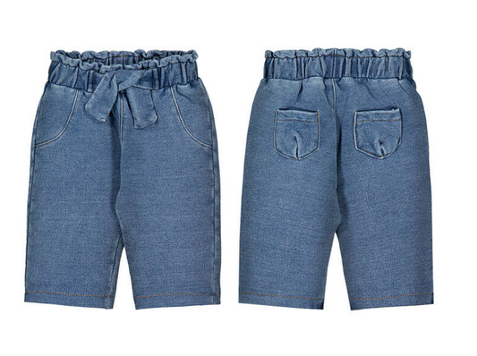 Wide Leg Denim Pant Bow- Mayoral FW26