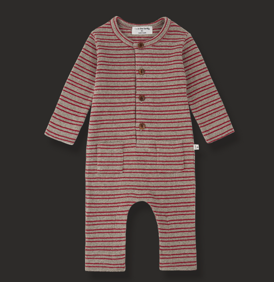 Goose Striped Romper- One More in the Family FW26