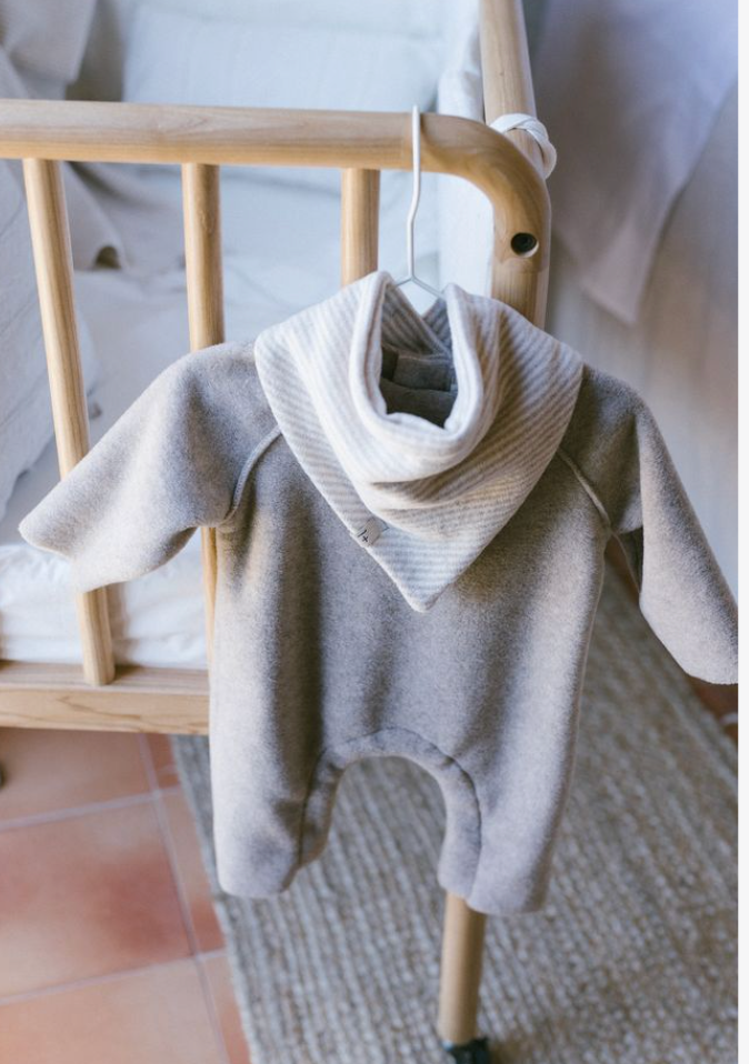 Dijon Fleece Romper- One More in the Family FW26