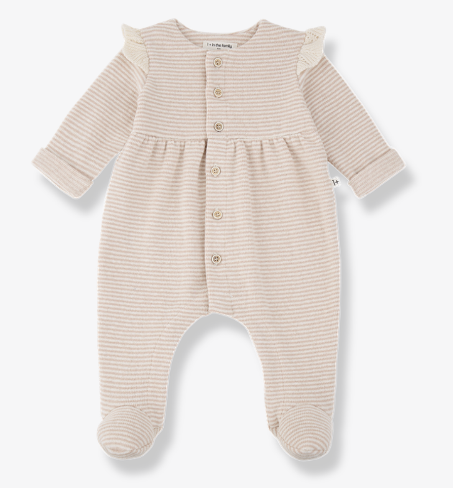 Orleans Striped Footie-One More in the Family FW26