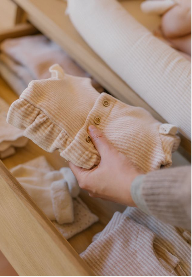 Orleans Striped Footie-One More in the Family FW26