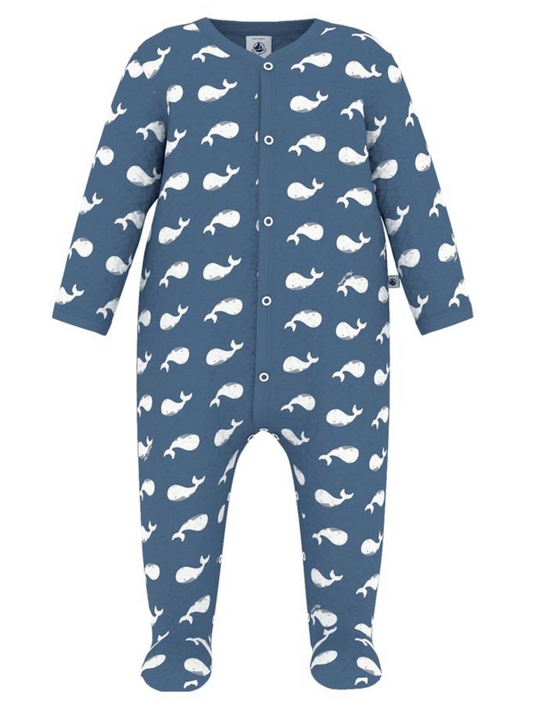 Fleece Whale Footie  - Petit Bateau FW26